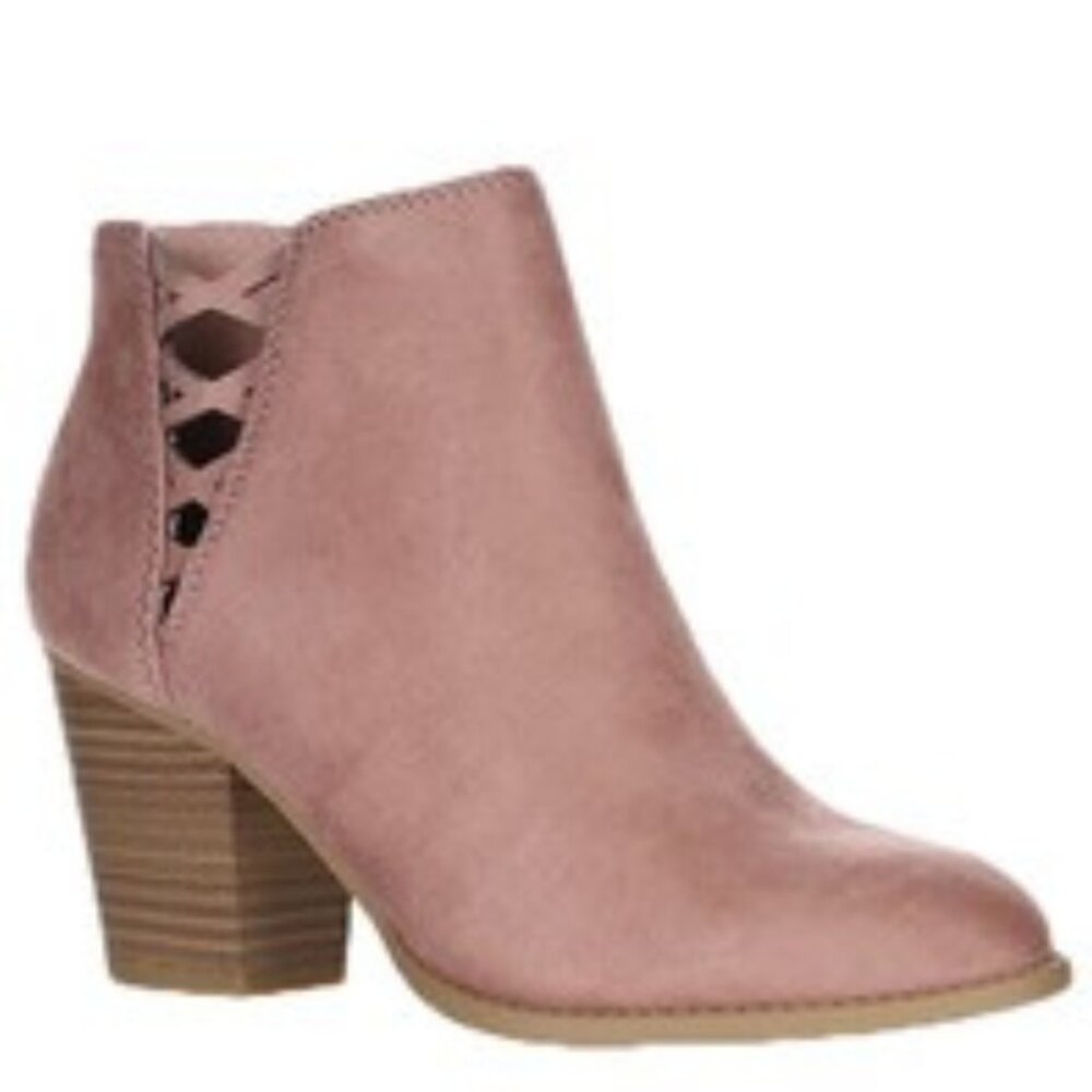 Blush Faux Suede Boots Women's Size 6 New in Box